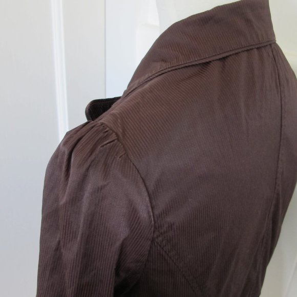 Aziz | Chocolate Half Sleeve Blazer - Picture 6 of 13